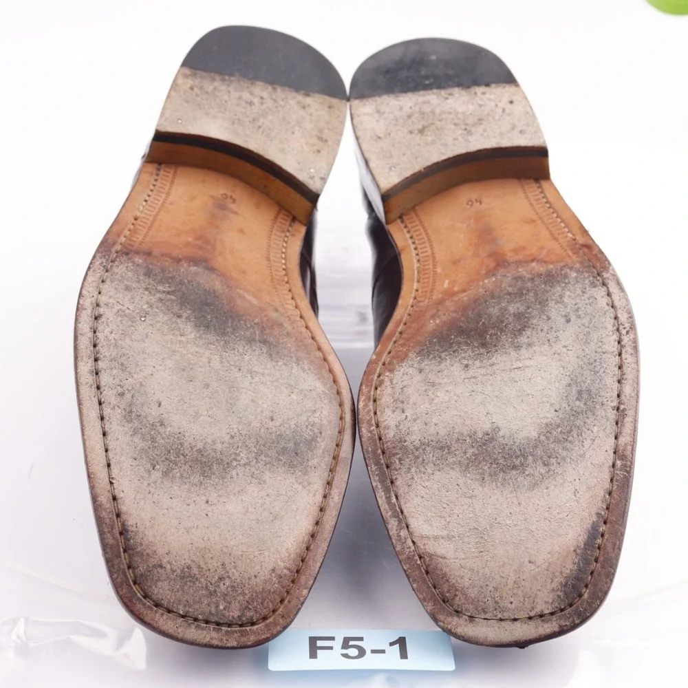 Magnanni Mens Oxfords Size 46 13 Brown Leather Split Toe Apron Toe Dress Shoes